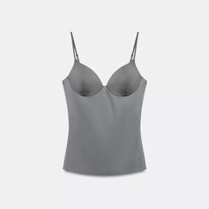 Zara Silver Sculpted Camisole